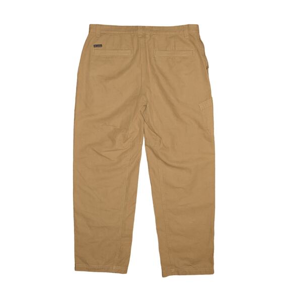 COLUMBIA $75 Cotton Canvas Multi-Pocket Khaki Utility Pant Men's 34‎ - Picture 2 of 4